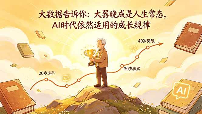 (5.3)付费文章：大数据告诉你：大器晚成是人生常态，AI 时代依然适用的成长规律